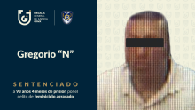 Gregorio “N” asesinó con un cuchillo a su pareja en octubre de 2024; deberá pagar más de 1.5 millones de pesos por reparación del daño. (Foto: FGJCDMX)