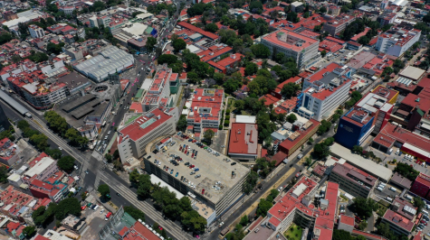 Vista aérea del Hospital General de México “Dr. Eduardo Liceaga”, donde se registró el brote.  (Foto: Cuartoscuro / Archivo)