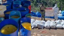 Operativo en Sinaloa deja 16.8 toneladas de metanfetamina aseguradas y una afectación de 347 mdd. (especial)
