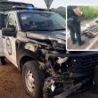 Agresión contra agentes federales en Jesús María, Culiacán, deja cuatro detenidos. (X Harfuch)