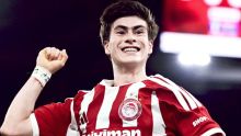 'Hormiga' marca doblete en triunfo del Olympiacos. X: @olympiacosfc