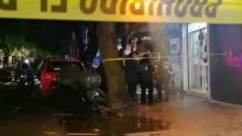 El homicidio ocurrió sobre la calle Felipe Carrillo Puerto, en su cruce con Mar de Japón y Mar de Tokio, en inmediaciones de la Calzada Mariano Escobedo (Foto:  @CronicasLDN)