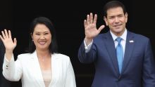 Rubio se reúne con Fujimori para fortalecer cooperación entre EU y Perú. (EFE)