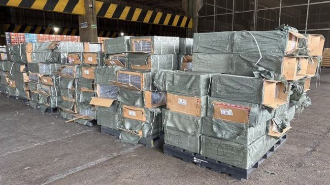 Detectan más de 8 millones de cigarros apócrifos en cargamento procedente de Hong Kong. (Gabinete de Seguridad)