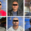 Los seis hombres fueron informados de sus derechos constitucionales y trasladados ante el agente del Ministerio Público, quien determinará su situación jurídica. (Foto: SSC)