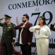 el Presidente Municipal de Naucalpan, Isaac Montoya Márquez, encabezó una ceremonia conmemorativa en el Parque Niños Héroes