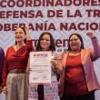 El anuncio, realizado este lunes en el World Trade Center de la Ciudad de México, perfila a Mojica como virtual abanderada a la gubernatura de la entidad (Foto: Cuartoscuro)