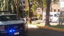 El crimen ocurrió por la tarde de este jueves en el cruce de las calles Hacienda de Narvarte y Hacienda Clavería, en la colonia Prados del Rosario, alcaldía Azcapotzalco (Foto: @luismiguelbaraa)