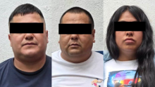 os detenidos son dos hombres de 33 y 42 años, así como una mujer de 28 años. Serían miembros de la Unión Tepito. (Foto: SSC)