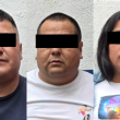 os detenidos son dos hombres de 33 y 42 años, así como una mujer de 28 años. Serían miembros de la Unión Tepito. (Foto: SSC) os detenidos son dos hombres de 33 y 42 años, así como una mujer de 28 años. Serían miembros de la Unión Tepito. (Foto: SSC)