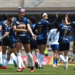 Ana Mendoza celebra su gol ante Puebla (Foto Cuartoscuro)
