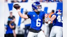 Jaxson Dart se pierde la temporada por lesión. Evan Pinkus/New York Giants