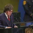 El presidente de Argentina, Javier Gerardo Milei, interviene durante el Debate General de la 81ª sesión de la Asamblea General de las Naciones Unidas en la sede de las Naciones Unidas en Nueva York, Nueva York, EE. UU., 23 de septiembre de 2026. (Nueva York) EFE/EPA/SARAH YENESEL