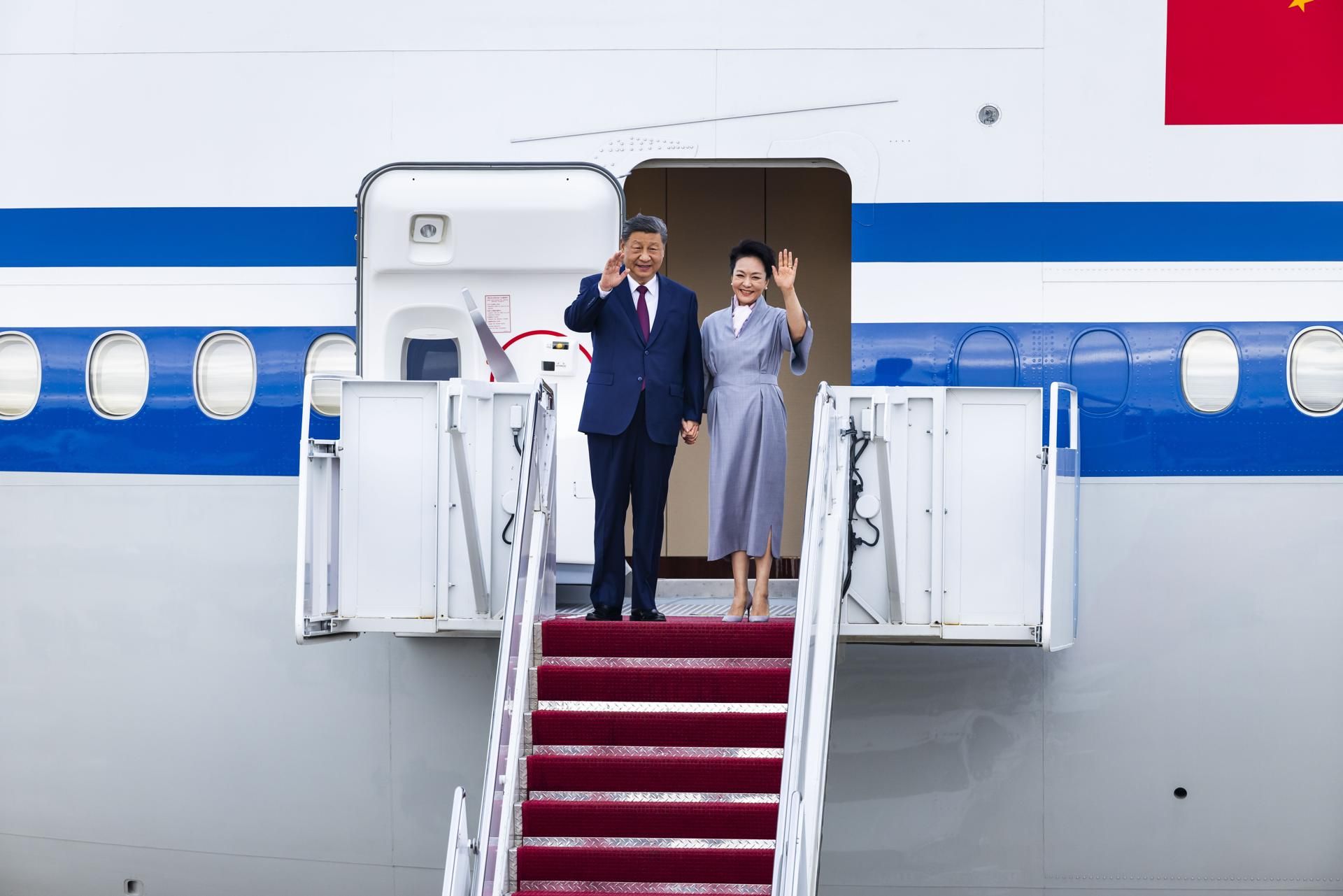 Donald Trump recibe con honores a Xi Jinping en Washington
