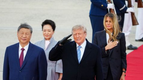 Donald Trump recibe con honores a Xi Jinping en Washington