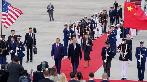 Donald Trump recibe con honores a Xi Jinping en Washington