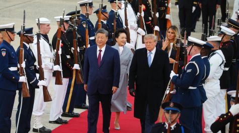 Donald Trump recibe con honores a Xi Jinping en Washington