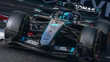 George Russell se lleva las dos pruebas en Baku (Foto @MercedesAMGF1)
