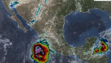 Huracán 'Polo' provoca lluvias intensas y oleaje de hasta 8 metros en el Pacífico. (especial)