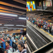 Usuarios señalaron esperas de hasta 40 minutos y compartieron fotografías de andenes y zonas de acceso con una alta concentración de personas. (Foto: Especial) Usuarios señalaron esperas de hasta 40 minutos y compartieron fotografías de andenes y zonas de acceso con una alta concentración de personas. (Foto: Especial)
