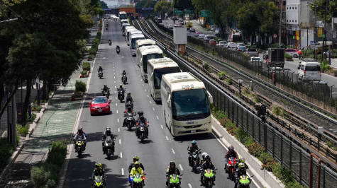 El contingente arribó desde el sur de la capital y avanzó por Calzada de Tlalpan; esta tarde prevén realizar un mitin frente a la Suprema Corte. (Foto: Cuartoscuro)