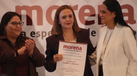 Con este nombramiento, la abogada de profesión se perfila como la virtual candidata del movimiento a la gubernatura de la entidad para el proceso electoral de 2027 (Foto: @BrunoCortesFP)