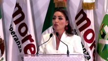 La dirigencia nacional de Morena y sus aliados del PVEM y el PT nombraron a la senadora con licencia del PVEM, Jasmine María Bugarín Rodríguez, como coordinadora estatal de la Defensa de la Transformación en Nayarit de cara al proceso electoral de 2027 (Foto: Especial)