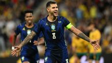 Bruno Guimarães anotó uno de los goles de Brasil ante Australia (Foto EFE)