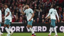 Gonçalo Ramos fue la figura en el ataque de Portugal que no extrañó a CR7 (Foto EFE)