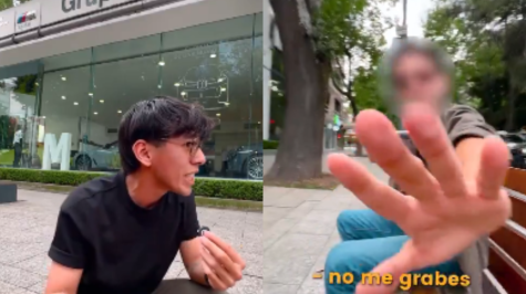 En la grabación se escucha al sujeto pedirle en inglés que dejara de hablar en español. (Foto: Captura de pantalla) En la grabación se escucha al sujeto pedirle en inglés que dejara de hablar en español. (Foto: Captura de pantalla)