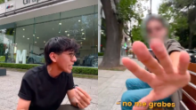 En la grabación se escucha al sujeto pedirle en inglés que dejara de hablar en español. (Foto: Captura de pantalla)