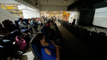 El Cine del Sistema de Transporte Colectivo (STC) Metro ofrecerá durante octubre una cartelera gratuita de 20 películas y cortometrajes en la estación Zapata. (Foto: @MetroCDMX)