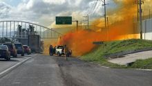 Debido a la emergencia, se registró tráfico cargado en la zona. (PC Jalisco)