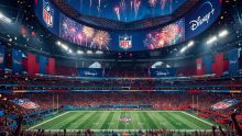 Disney+ tendrá el Super Bowl 2027. Imagen generada con IA para ilustración