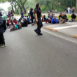 La protesta ocurre en medio de las afectaciones a los torniquetes de acceso al colegio. (Foto: SSC) La protesta ocurre en medio de las afectaciones a los torniquetes de acceso al colegio. (Foto: SSC)
