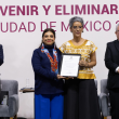 Brugada destacó que la nueva titular es abogada en materida de defensa de los derechos humanos, tanto en organizaciones de la sociedad civil como en la administración pública.  (Foto: Gobierno CDMX)