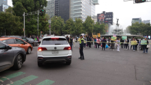 Las manifestaciones se reportaron en Paseo de la Reforma, Azcapotzalco, Tlalpan y Viaducto Río de la Piedad; los trabajadores exigen mejores condiciones laborales, insumos médicos y más personal. (Foto: Cuartoscuro)