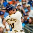 El receptor venezolano William Contreras fue la gran figura del encuentro (Foto @brewers)