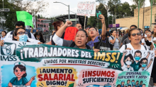Trabajadores del IMSS marcharán este 13 de octubre en CDMX; se prevé caos vial. (Foto: Cuartoscuro)