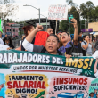 Trabajadores del IMSS marcharán este 13 de octubre en CDMX; se prevé caos vial. (Foto: Cuartoscuro)