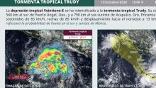 El fenómeno meteorológico presenta vientos máximos sostenidos de 65 kilómetros por hora, rachas de hasta 85 km/h y mantiene un desplazamiento con dirección hacia el noroeste a una velocidad de 13 km/h (Foto: Especial)