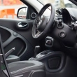 Vista del interior de un automóvil.