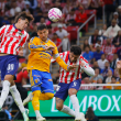 Con este resultado, Chivas llegó a 20 puntos y se ubicó en el cuarto lugar de la clasificación, mientras que Tigres alcanzó 14 unidades y quedó en la decimotercera posición. (Foto: EFE)