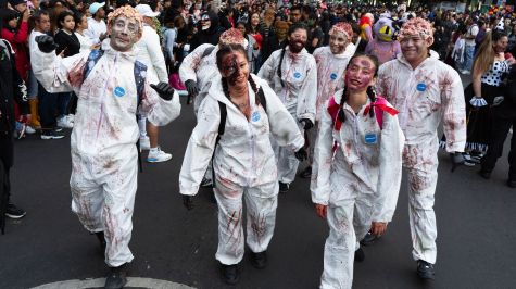 Marcha Zombi en Ciudad de México: Terror y solidaridad para ayudar a familias necesitadas (Foto Cuartoscuro)
