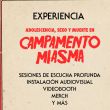 Campamento miasma El recinto recibirá al público del 23 al 25 de octubre en Cuernavaca 134, colonia Condesa Campamento miasma El recinto recibirá al público del 23 al 25 de octubre en Cuernavaca 134, colonia Condesa