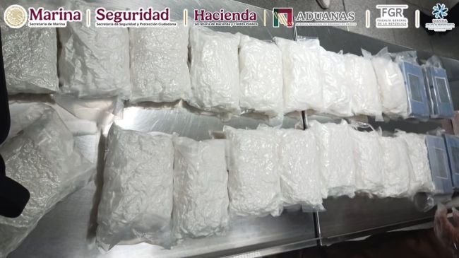 El valor de las drogas decomisadas supera los 9 millones de pesos. (Foto: @GabSeguridadMX)